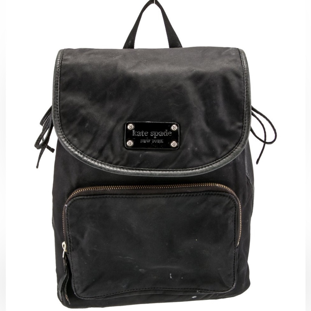 Kate Spade Black Nylon Backpack